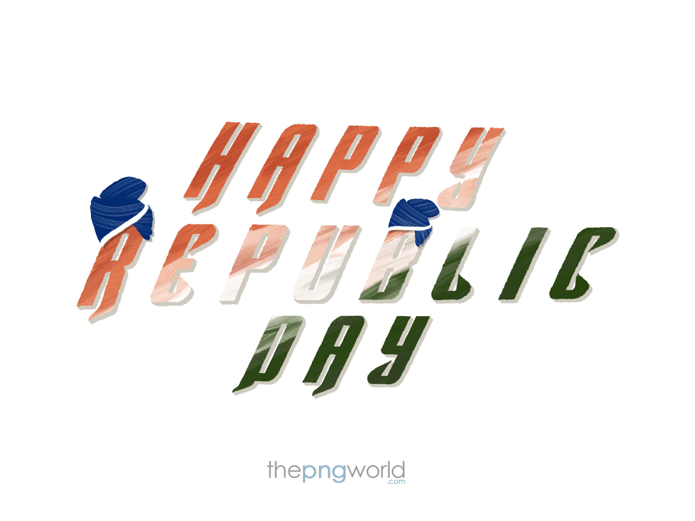 Happy Republic Day Wishes with Punjabi Safa Happy Republic Day,celebration,Indian,punjabi,cap,Indian fashion,iconic,trend,respect,orange,white,green,blue,26 January,constitution,font,style,festival,Tricolor,country,tradition,gantantra diwas,patriot,illustration,freedom,digital